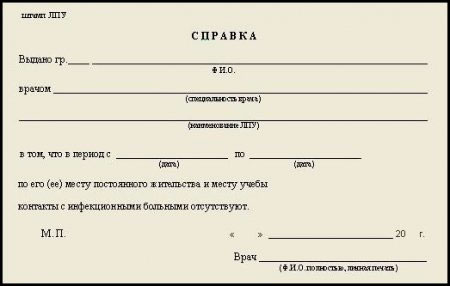 Купить медицинскую справку об эпидокружении Медицинская справку об эпидокружении
